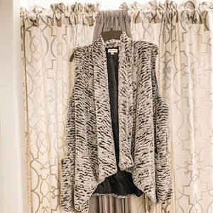 Faux fur vest